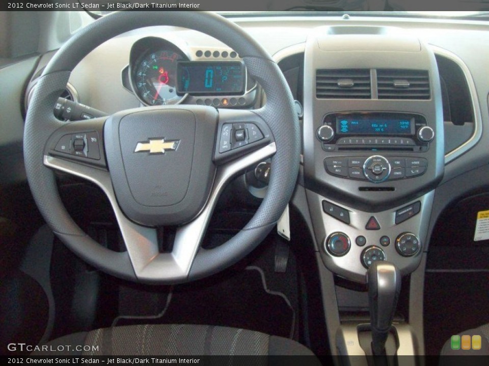 Jet Black/Dark Titanium Interior Dashboard for the 2012 Chevrolet Sonic LT Sedan #56183720