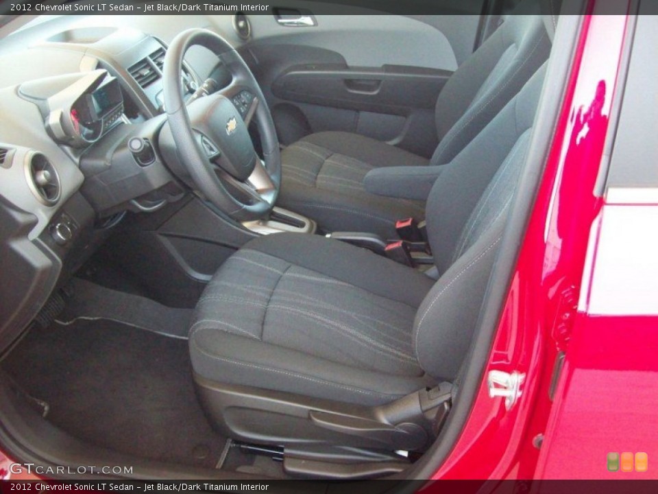 Jet Black/Dark Titanium Interior Photo for the 2012 Chevrolet Sonic LT Sedan #56183783