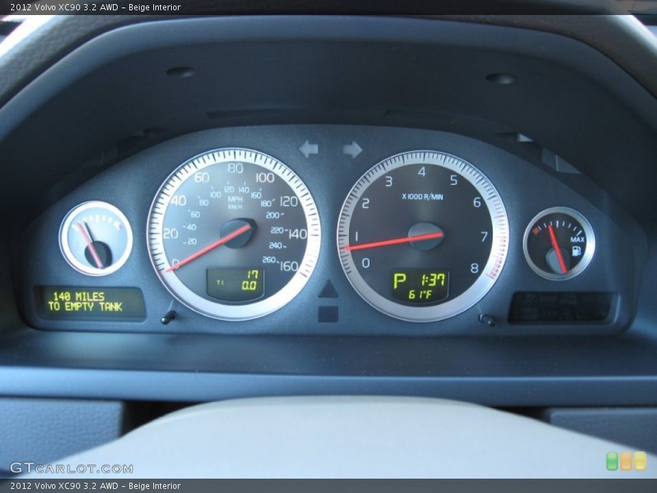Beige Interior Gauges for the 2012 Volvo XC90 3.2 AWD #56183969