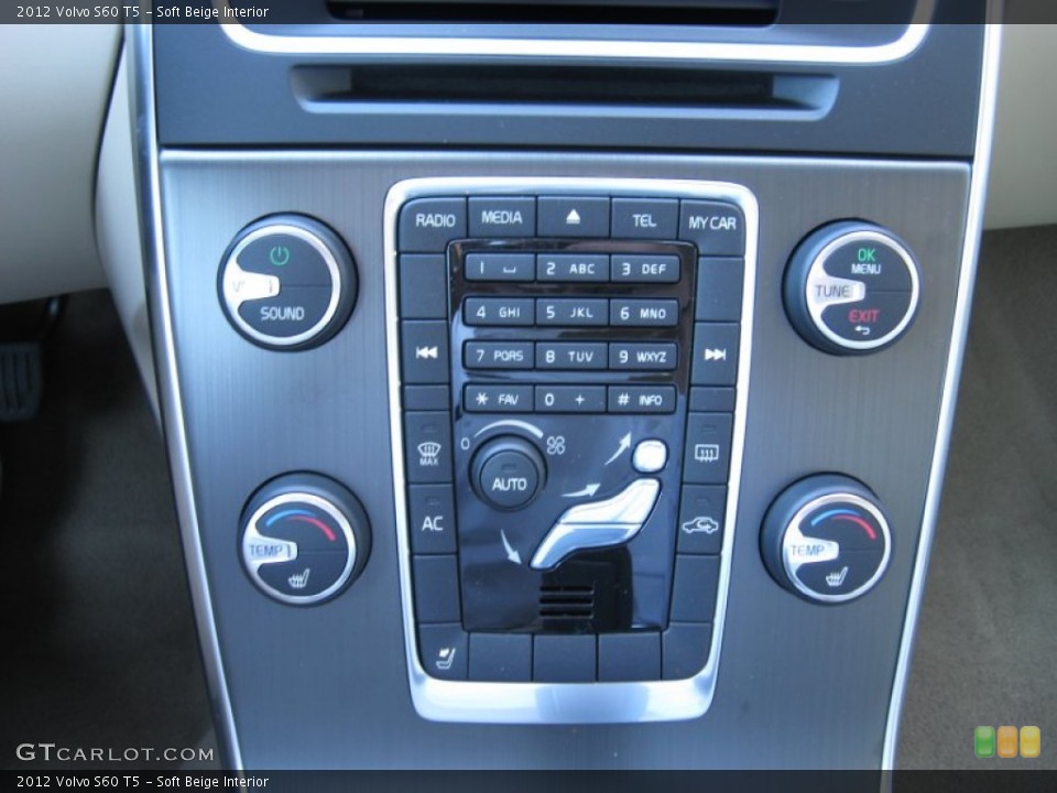 Soft Beige Interior Controls for the 2012 Volvo S60 T5 #56184227