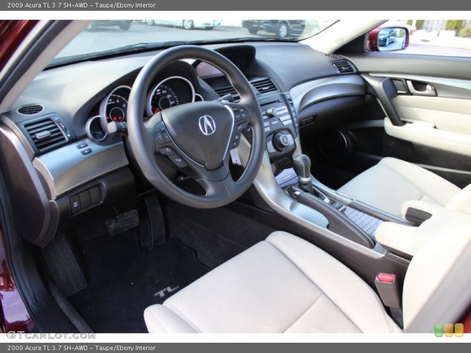 Taupe/Ebony Interior Prime Interior for the 2009 Acura TL 3.7 SH-AWD #56184608