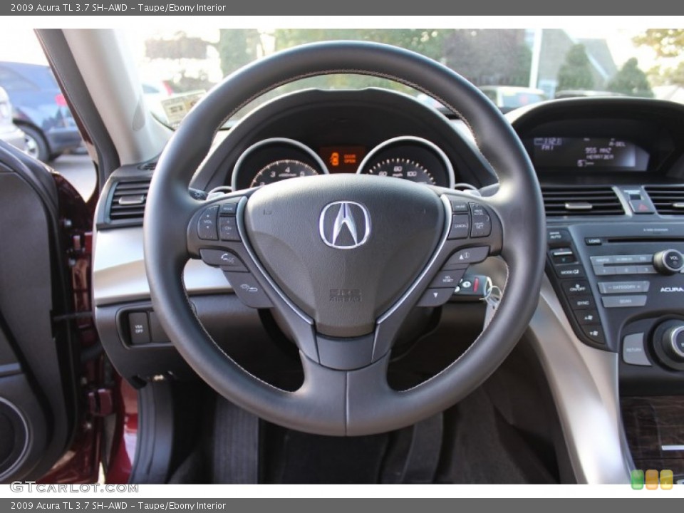 Taupe/Ebony Interior Steering Wheel for the 2009 Acura TL 3.7 SH-AWD #56184620