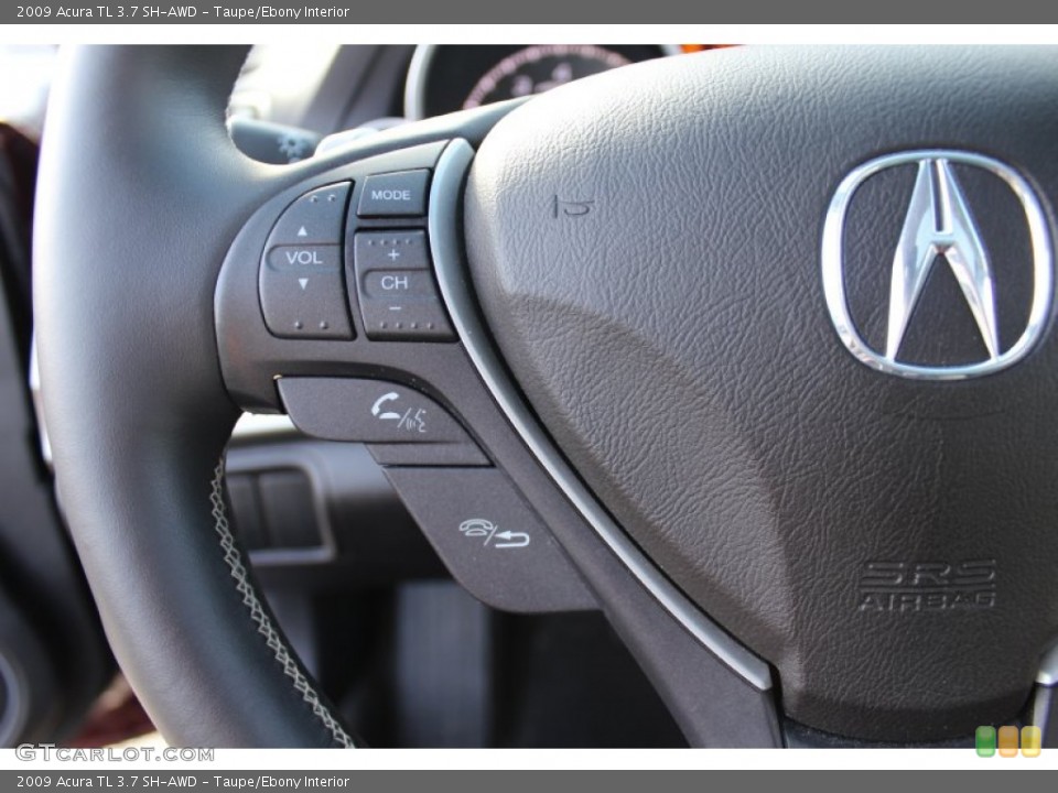 Taupe/Ebony Interior Controls for the 2009 Acura TL 3.7 SH-AWD #56184623