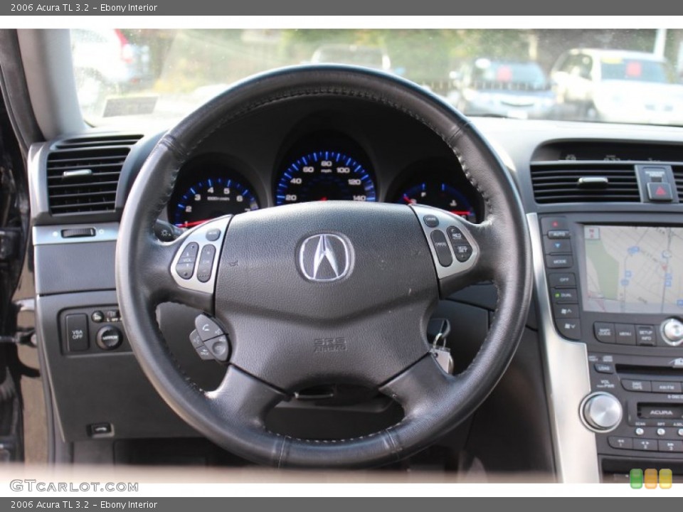 Ebony Interior Steering Wheel for the 2006 Acura TL 3.2 #56184806