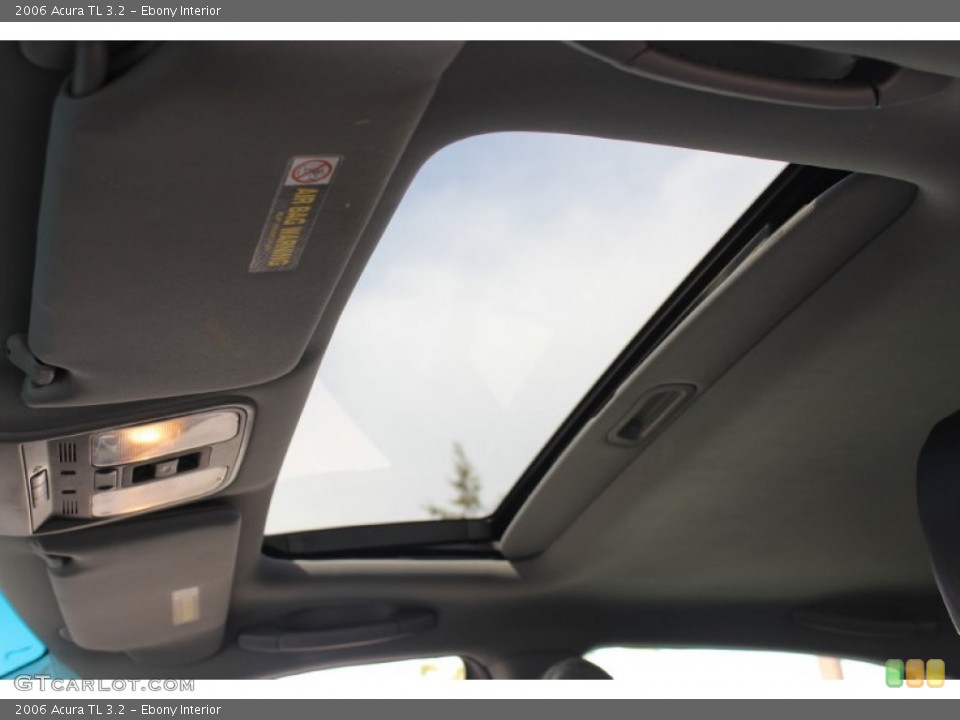 Ebony Interior Sunroof for the 2006 Acura TL 3.2 #56184824