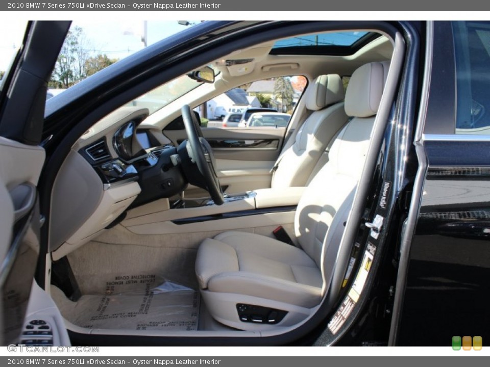 Oyster Nappa Leather Interior Photo for the 2010 BMW 7 Series 750Li xDrive Sedan #56185079