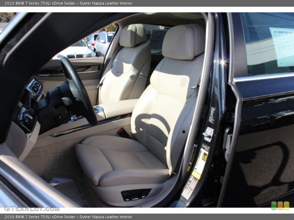 Oyster Nappa Leather Interior Photo for the 2010 BMW 7 Series 750Li xDrive Sedan #56185082