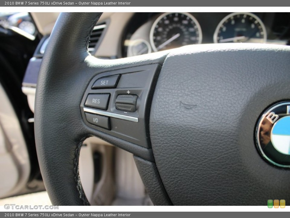 Oyster Nappa Leather Interior Controls for the 2010 BMW 7 Series 750Li xDrive Sedan #56185091