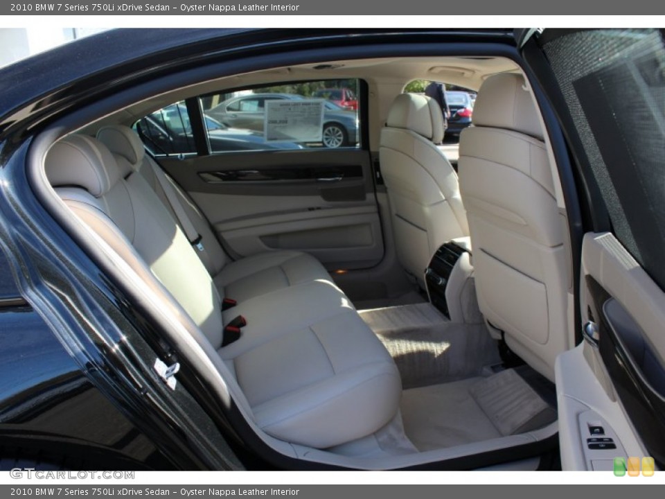 Oyster Nappa Leather Interior Photo for the 2010 BMW 7 Series 750Li xDrive Sedan #56185118