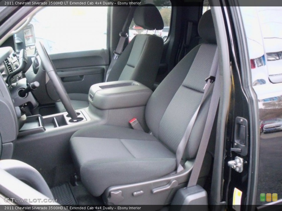 Ebony Interior Photo for the 2011 Chevrolet Silverado 3500HD LT Extended Cab 4x4 Dually #56186237