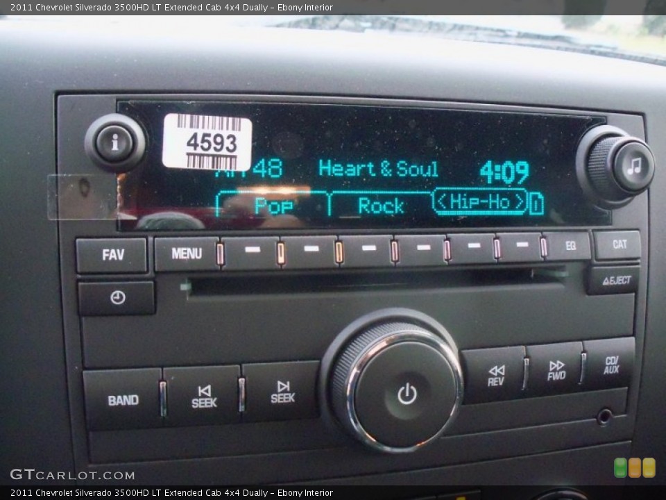 Ebony Interior Audio System for the 2011 Chevrolet Silverado 3500HD LT Extended Cab 4x4 Dually #56186258
