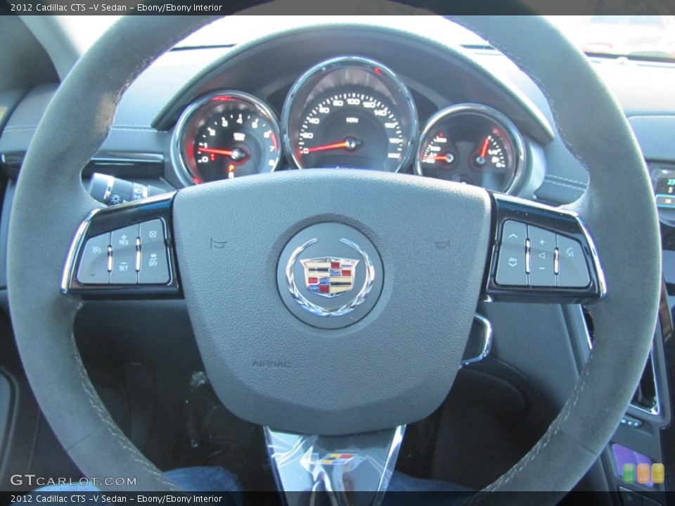Ebony/Ebony Interior Steering Wheel for the 2012 Cadillac CTS -V Sedan #56187749