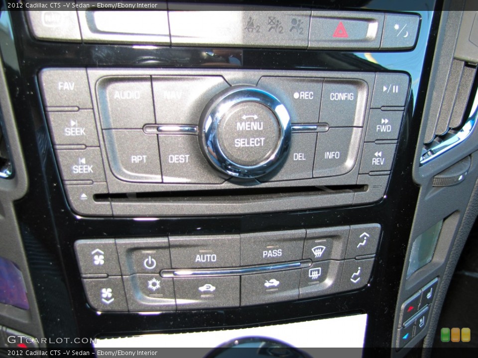Ebony/Ebony Interior Controls for the 2012 Cadillac CTS -V Sedan #56187807