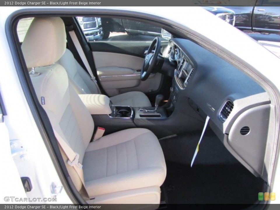 Black/Light Frost Beige Interior Photo for the 2012 Dodge Charger SE #56192240
