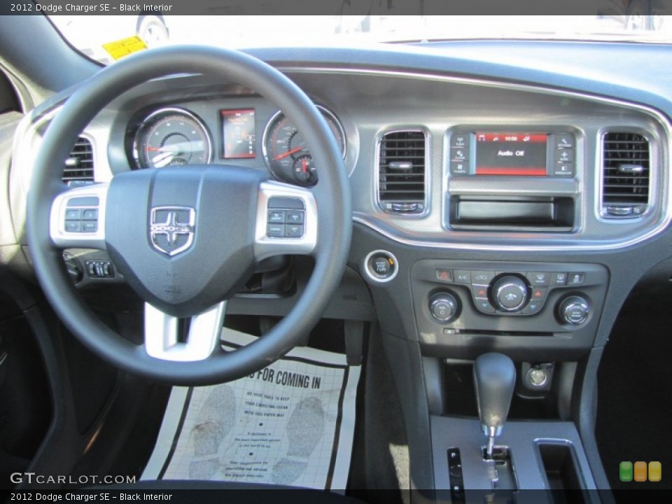 Black Interior Dashboard for the 2012 Dodge Charger SE #56192888