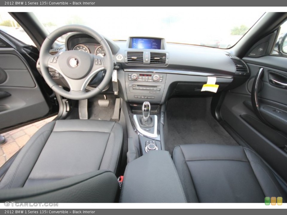 Black Interior Dashboard for the 2012 BMW 1 Series 135i Convertible #56195102