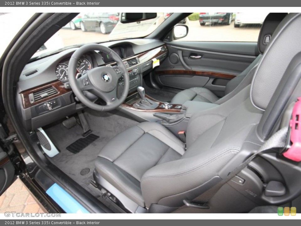 Black Interior Photo for the 2012 BMW 3 Series 335i Convertible #56195447