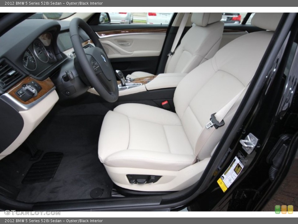 Oyster/Black Interior Photo for the 2012 BMW 5 Series 528i Sedan #56195687