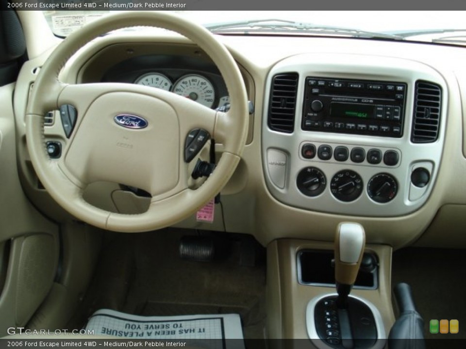 Medium/Dark Pebble Interior Dashboard for the 2006 Ford Escape Limited 4WD #56197001