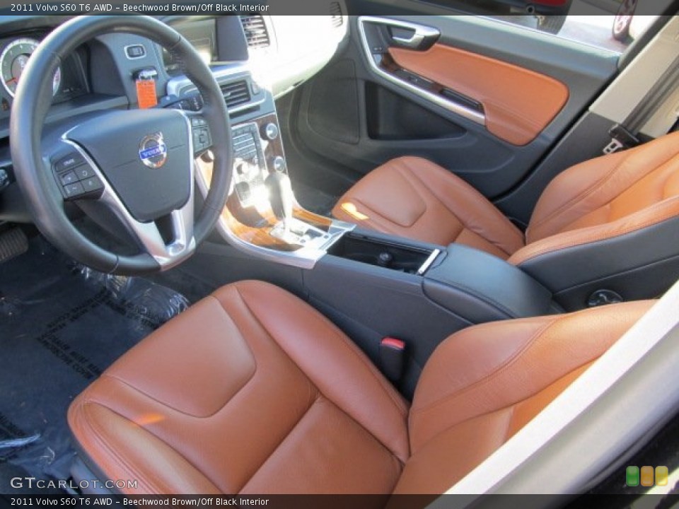 Beechwood Brown/Off Black Interior Photo for the 2011 Volvo S60 T6 AWD #56197763