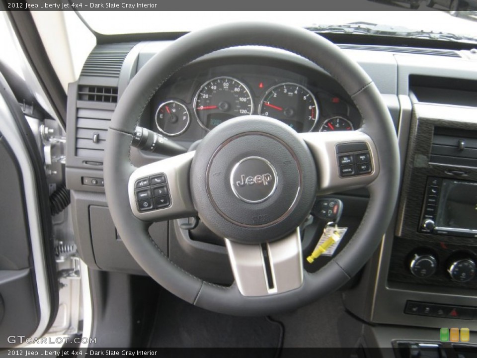 Dark Slate Gray Interior Steering Wheel for the 2012 Jeep Liberty Jet 4x4 #56198357