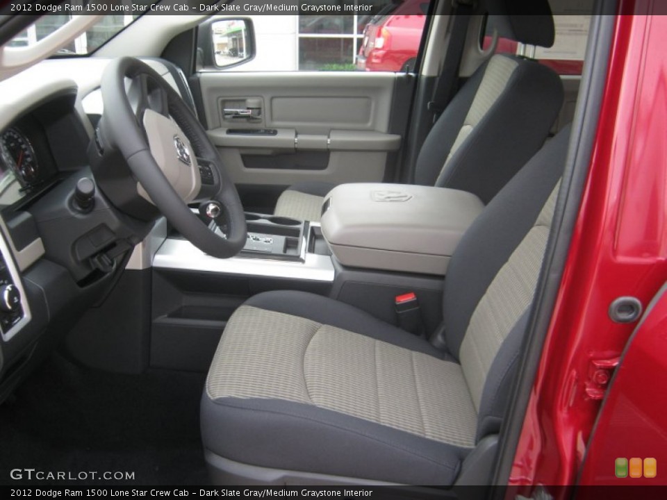 Dark Slate Gray/Medium Graystone Interior Photo for the 2012 Dodge Ram 1500 Lone Star Crew Cab #56199074