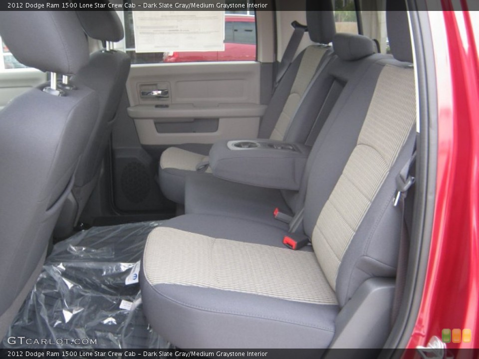 Dark Slate Gray/Medium Graystone Interior Photo for the 2012 Dodge Ram 1500 Lone Star Crew Cab #56199092