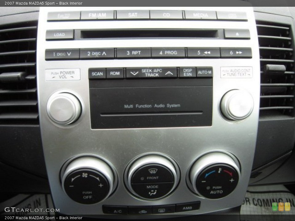 Black Interior Controls for the 2007 Mazda MAZDA5 Sport #56200535