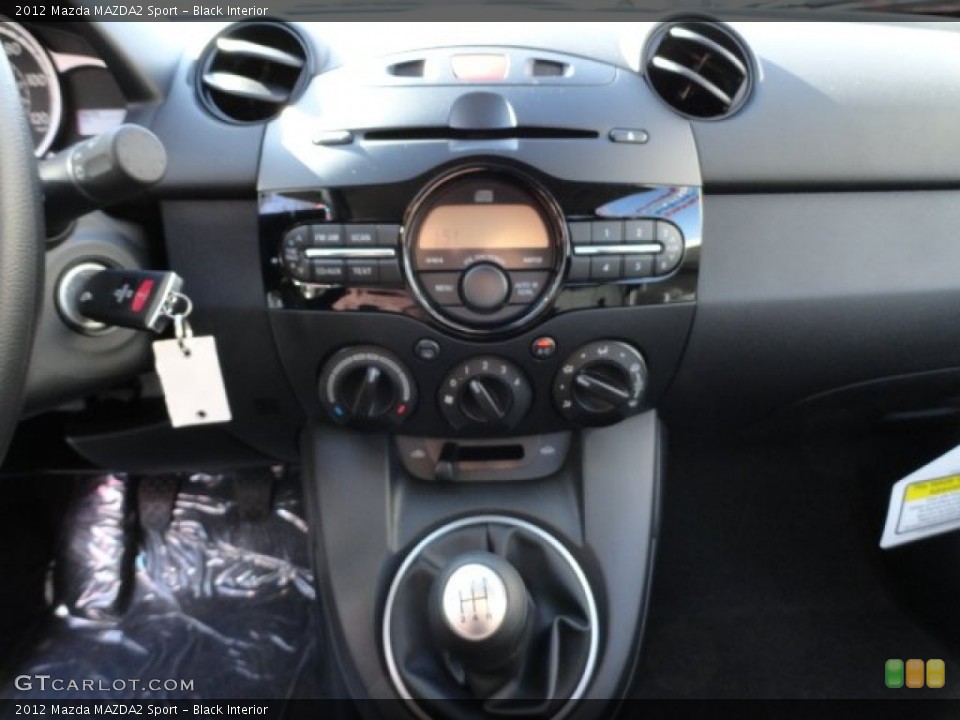 Black Interior Controls for the 2012 Mazda MAZDA2 Sport #56200934