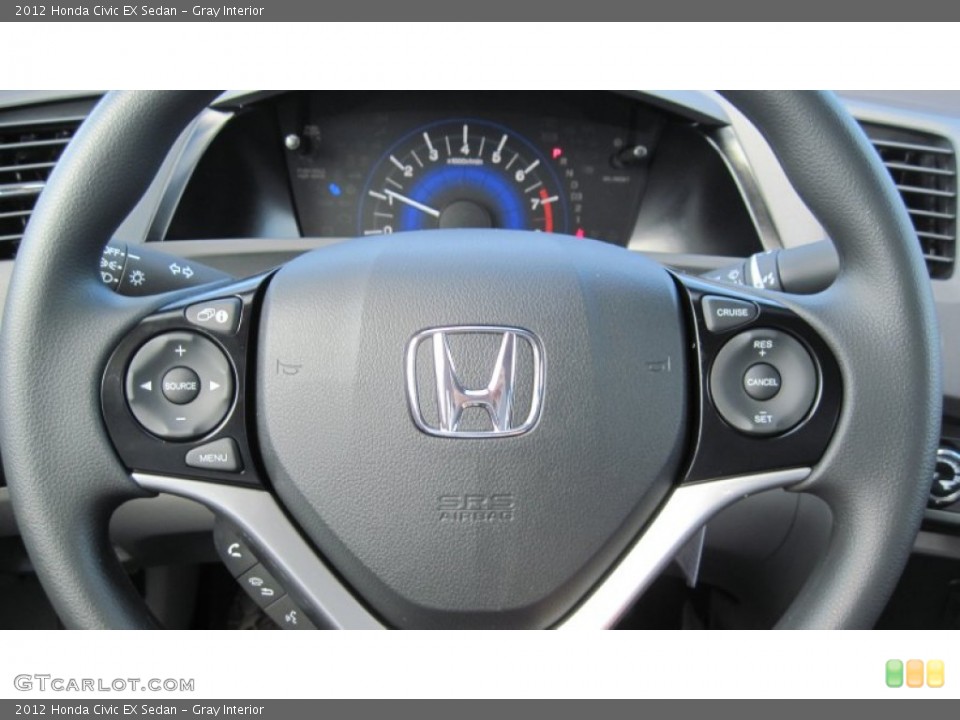 Gray Interior Controls for the 2012 Honda Civic EX Sedan #56202662