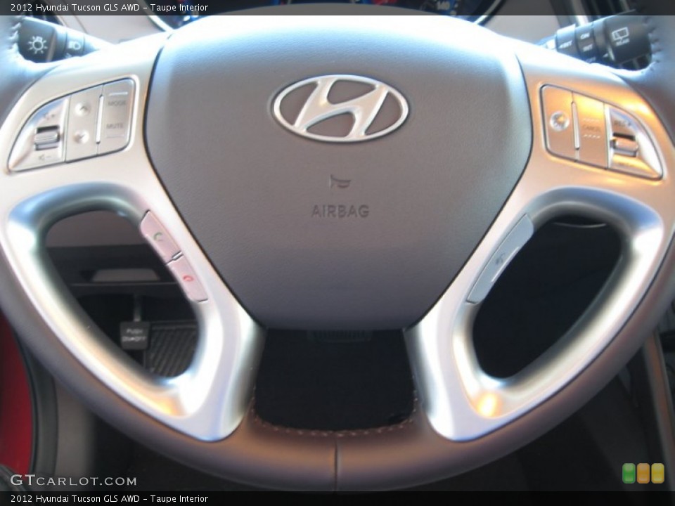 Taupe Interior Controls for the 2012 Hyundai Tucson GLS AWD #56203535