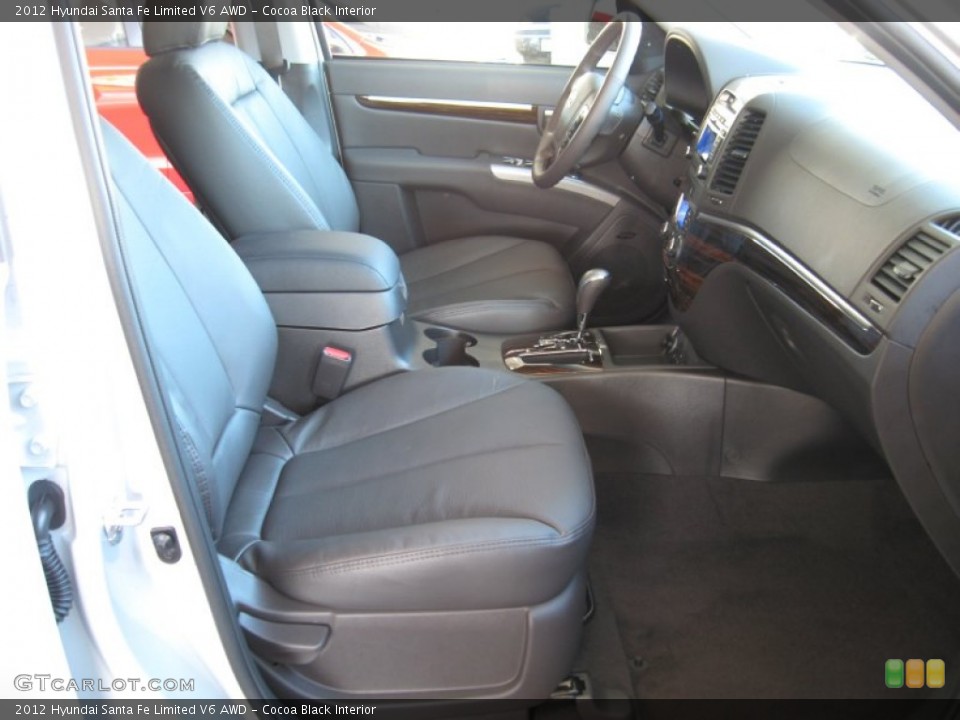 Cocoa Black Interior Photo for the 2012 Hyundai Santa Fe Limited V6 AWD #56204975