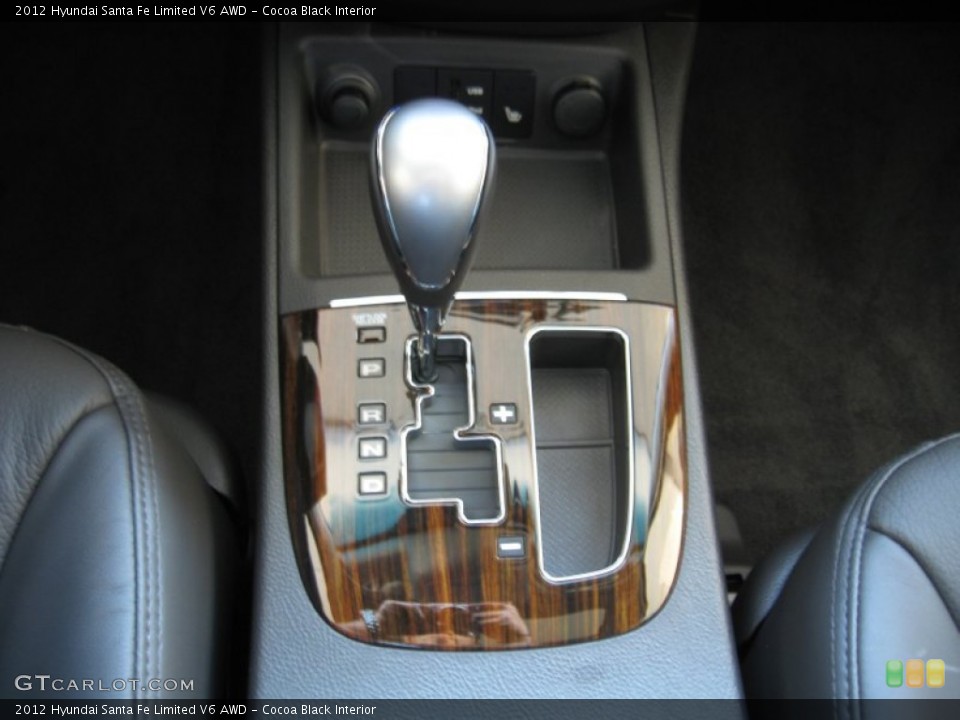 Cocoa Black Interior Transmission for the 2012 Hyundai Santa Fe Limited V6 AWD #56205035