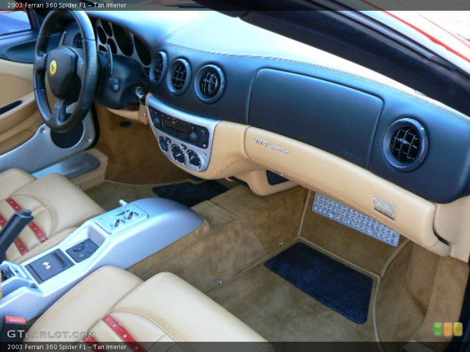 Tan Interior Dashboard for the 2003 Ferrari 360 Spider F1 #5620707
