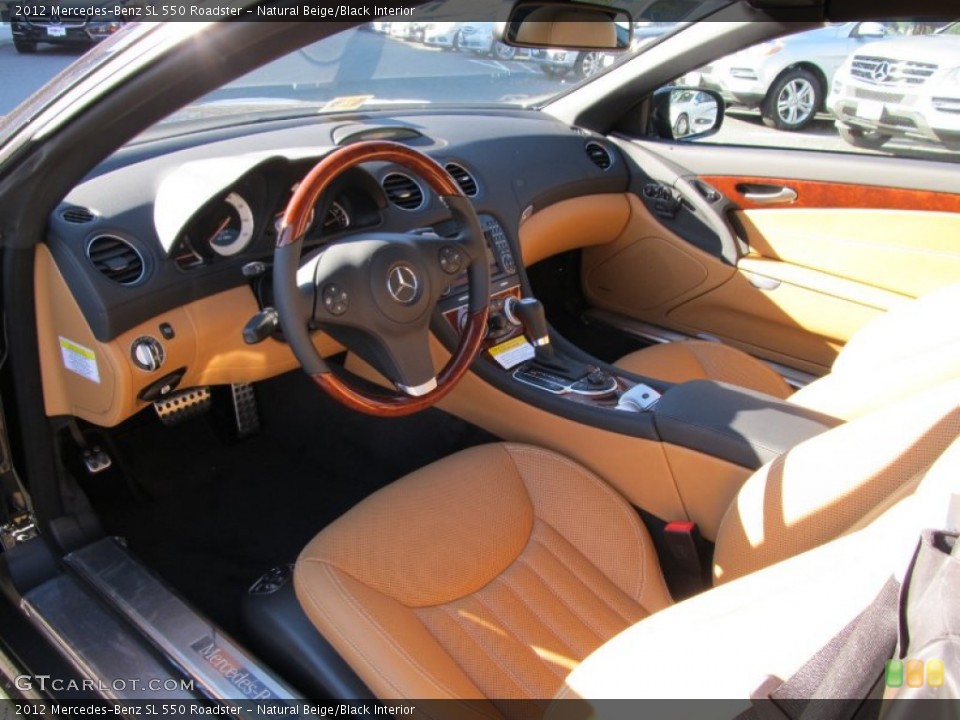 Natural Beige/Black 2012 Mercedes-Benz SL Interiors