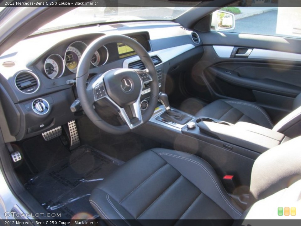 Black Interior Steering Wheel for the 2012 Mercedes-Benz C 250 Coupe #56207228