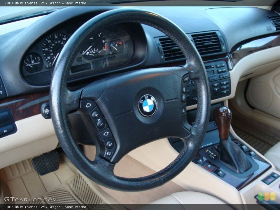 Sand Interior Steering Wheel for the 2004 BMW 3 Series 325xi Wagon #56207627