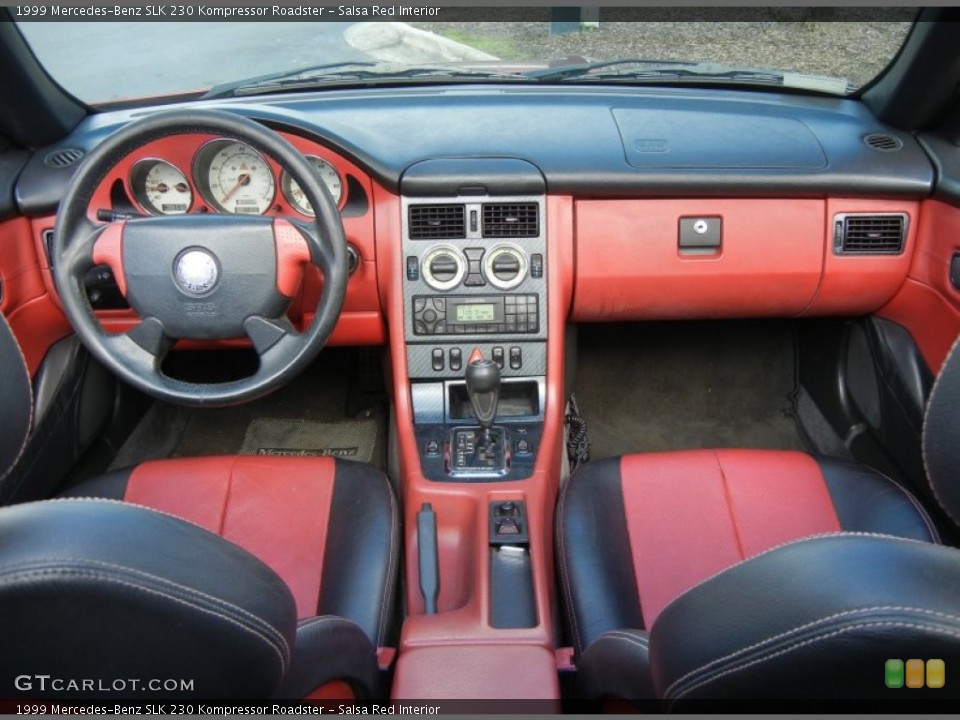 Salsa Red Interior Dashboard for the 1999 Mercedes-Benz SLK 230 Kompressor Roadster #56208326