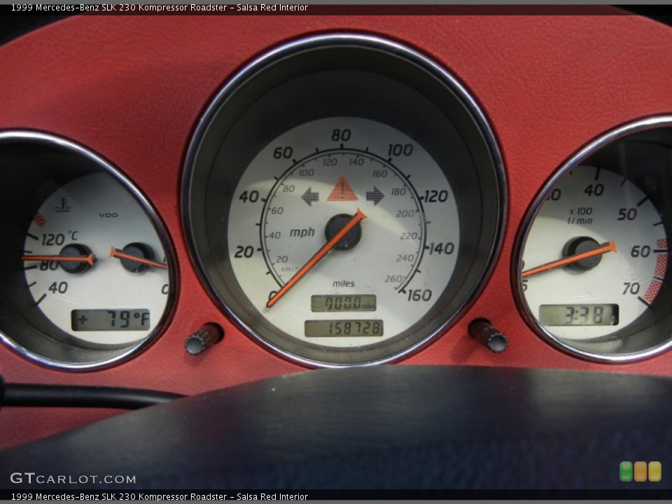 Salsa Red Interior Gauges for the 1999 Mercedes-Benz SLK 230 Kompressor Roadster #56208341