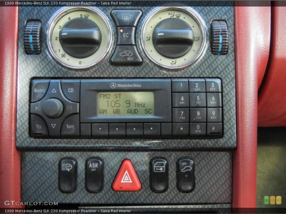 Salsa Red Interior Audio System for the 1999 Mercedes-Benz SLK 230 Kompressor Roadster #56208371