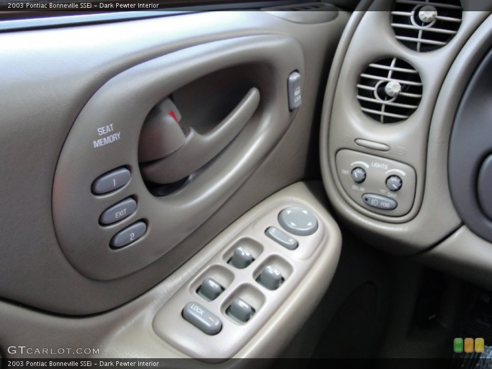 Dark Pewter Interior Controls for the 2003 Pontiac Bonneville SSEi #56208926