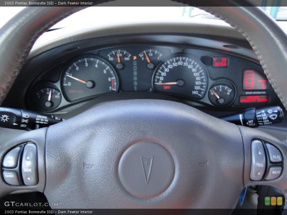Dark Pewter Interior Steering Wheel for the 2003 Pontiac Bonneville SSEi #56208935