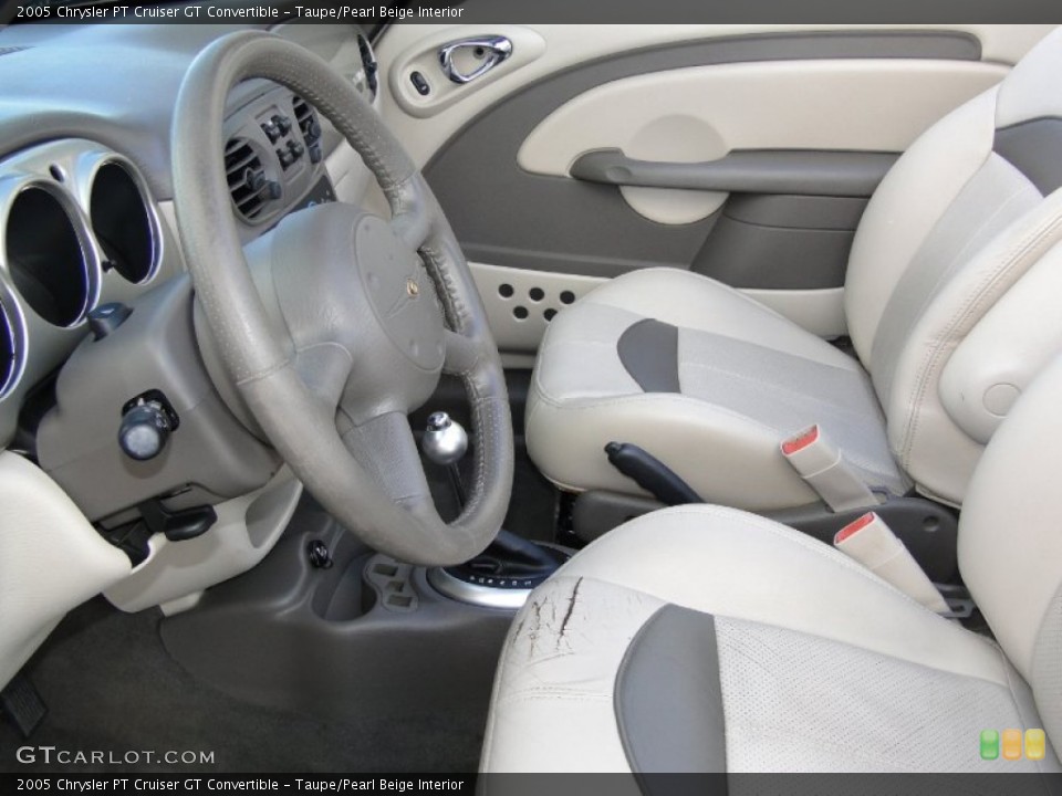 Taupe/Pearl Beige Interior Photo for the 2005 Chrysler PT Cruiser GT Convertible #56209655