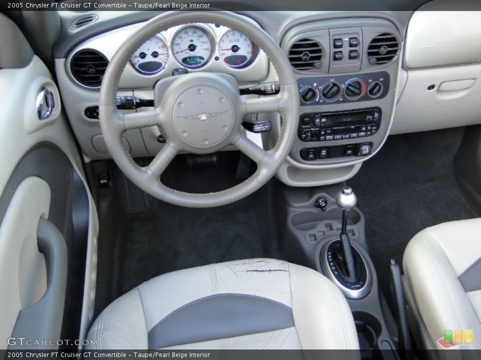 Taupe/Pearl Beige Interior Dashboard for the 2005 Chrysler PT Cruiser GT Convertible #56209745