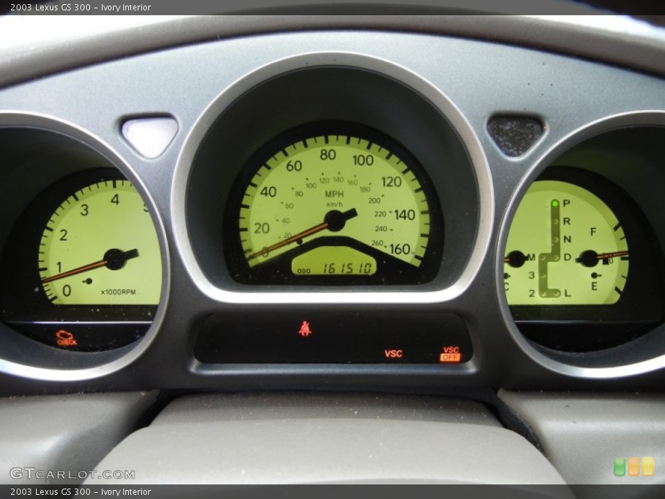 Ivory Interior Gauges for the 2003 Lexus GS 300 #56210462