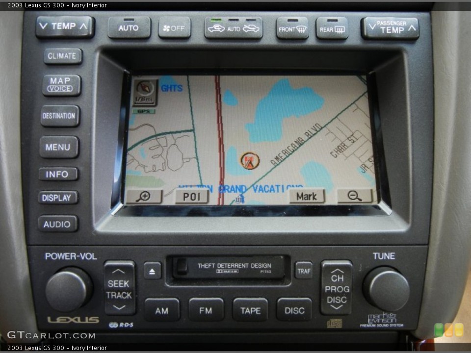 Ivory Interior Navigation for the 2003 Lexus GS 300 #56210480