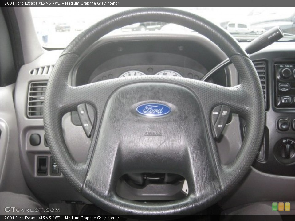 Medium Graphite Grey Interior Steering Wheel for the 2001 Ford Escape XLS V6 4WD #56212820