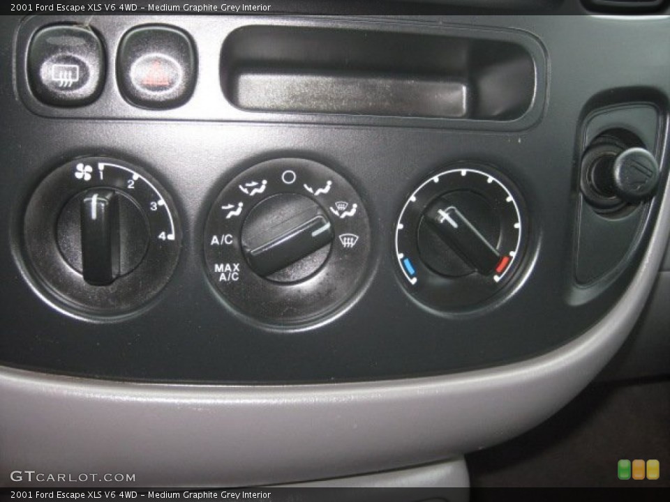 Medium Graphite Grey Interior Controls for the 2001 Ford Escape XLS V6 4WD #56212856