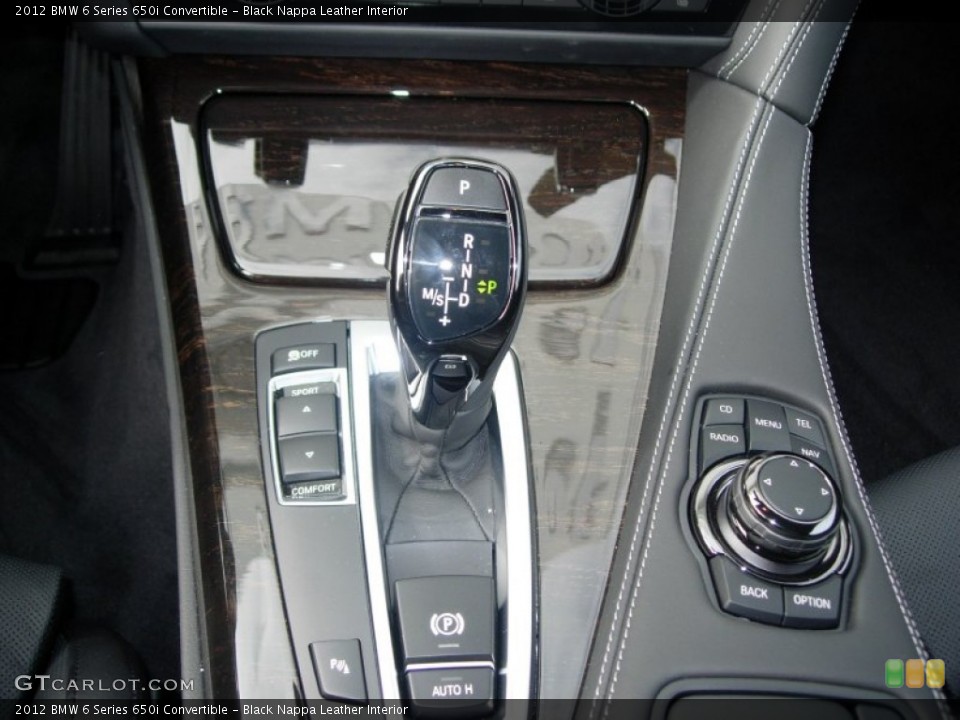 Black Nappa Leather Interior Transmission for the 2012 BMW 6 Series 650i Convertible #56215124
