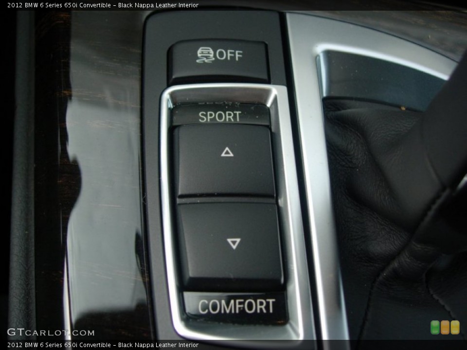Black Nappa Leather Interior Controls for the 2012 BMW 6 Series 650i Convertible #56215142